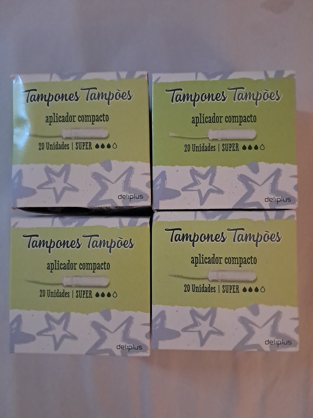 Deliplus Green Compact Applicator Tampons - Pack of 20